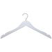 Rebrilliant Fridley Wood Non-Slip Standard Hanger for Dress/Shirt/Sweater Wood in White | 9 H x 17 W in | Wayfair AF43E6F9005F489AB30292D693B74C24
