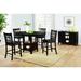 Red Barrel Studio® Bernao 5 Piece Counter Height Dining Set Wood in Brown | Wayfair 496ED80CA5A347E88C3354760530A43E