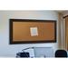 Lark Manor™ Linlin Wall Mounted Bulletin Board Wood/Cork in Black/Brown | 78 H x 18 W in | Wayfair C68/12.5-72.5