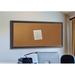 Lark Manor™ Linlin Wall Mounted Bulletin Board Wood/Cork in White/Brown | 54 H x 36 W in | Wayfair C41/30.5-48.5