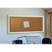 Lark Manor™ Linlin Wall Mounted Bulletin Board Wood/Cork in White/Brown | 54 H x 1.5 D in | Wayfair C73/30.5-48.5