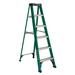 Louisville Ladder, 6 Ft, Fiberglass Step Ladder, Type Ii, 225 Lb Load Capacity, Fs4006 Fiberglass in Green | 22 W x 6 D in | Wayfair