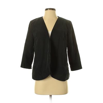 Blazer Jacket: Short Black Solid Jackets & Outerwear - Women's Size 1