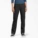 Dickies Women's Flex Relaxed Fit Duck Carpenter Pants - Rinsed Black Size 4 (FD2500)