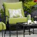 Fleur De Lis Living Uribe Deep Seating Outdoor Chair w/ Cushion Metal in Yellow | 35 H x 27 W x 37 D in | Wayfair A4439F59E86F4796BCCF63AE5557917E