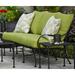 Fleur De Lis Living Uribe Deep Seating Outdoor Sofa Metal in Black | 35 H x 75 W x 37 D in | Wayfair 7458A2BAA1AC478AB0C8C51BA6E86822