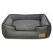 Tucker Murphy Pet™ Cordelia Lounge Dog Bed Polyester in Gray/Black | 10 H x 44 W x 37 D in | Wayfair PY3011DXLF