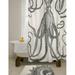 Breakwater Bay Evgeniya Octopus Cotton Shower Curtain 100% Cotton in Gray | 72 H x 72 W in | Wayfair 13C4F8F558AA437185E677F30C8E2DDE