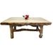 Millwood Pines Lavoie Solid Wood Dining Table Wood in Brown | 30 H x 84 W x 42 D in | Wayfair 9C92D0350117461298192B8A0EC3DE06
