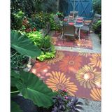 Red 0.25 in Area Rug - Mad Mats Daisy Indoor/Outdoor Area Rug - Reversible, UV Resistant, 100% Recycled Material | 0.25 D in | Wayfair FM-DAY46-RU1