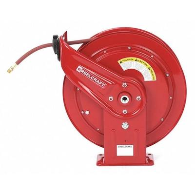 REELCRAFT HD76075 OLP Spring Return Hose Reel, 3/8 in Hose Diameter, 75 ft
