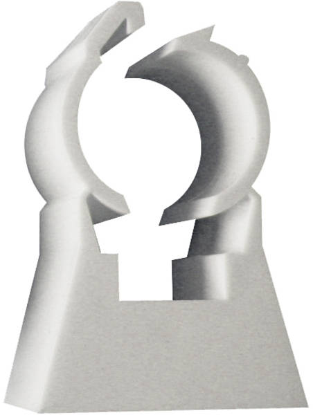 Collier blanc TUB-RING simple 26 mm pour tubes multicouches boîte de 50 ING FIXATIONS A315130