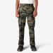 Dickies Men's Flex Regular Fit Cargo Pants - Hunter Green Camo Size 44 32 (WP595)