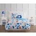 Zoomie Kids Vannatter Blue Microfiber Reversible Modern & Contemporary Quilt Set | Twin Quilt + 1 Sham + 1 Throw Pillow | Wayfair