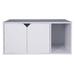 Finn Cat Litter Box Enclosure in White - Progressive Furniture I601-40