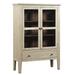 Isabella Display Cabinet in Washed Linen/Pine - Progressive Furniture A518-20