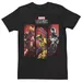 Men's Marvel Legends Series Iron Man Wolverine Spider-Man Box Up Graphic Tee, Size: 3XL, Black