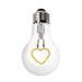 TCP 24170 - LED A19 HEART SHAPE BASE UP Designer Filament Love Themed Light Bulb