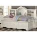 Canora Grey Lytham Twin Daybed Wood in Brown/White | 59 H x 55 W x 84 D in | Wayfair EBAEF63904304ED4B196C4382B2652B4