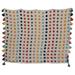 Dakota Fields Shankle Soft Woven Cotton Throw w/ Tufted Dots & Tassels Cotton in Gray | 50 W in | Wayfair AC94C1D3B04246FB8C5664AA33853A0A