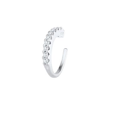 Elli Single Earcuff Zirkona Kristalle Trend 925 Silber silberfarben Damen