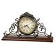 Howard Miller Adelaide Mantel Clock 635-130 – Windsor Cherry Finish Base, Wrought-Iron Frame, Quartz, Single Chime Movement