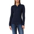 Tommy Hilfiger - Long Sleeve Top - Tommy Hilfiger Women - Polo Shirt - Women's Heritage Long Sleeve Slim Polo Shirt - Midnight - Size S