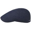 Stetson Kirrin Flat Cap Men - Made in The EU Summer Linen with Peak, Peak Spring-Summer - 63 cm Navy