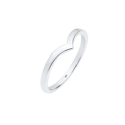 Elli - V-Stacking Geo Trend Blogger 925 Sterling Silber Ringe 1 ct Damen (34.99 € / 1 ct)