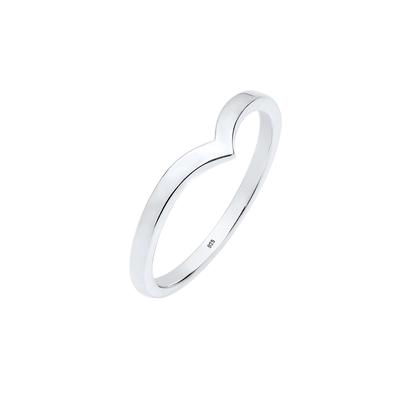 Elli - V-Stacking Geo Trend Blogger 925 Sterling Silber Ringe Damen