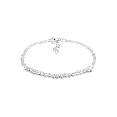 Elli - Basic Layer Kettchen Kugeln Geo Design 925 Silber Armbänder & Armreife 1 ct Damen