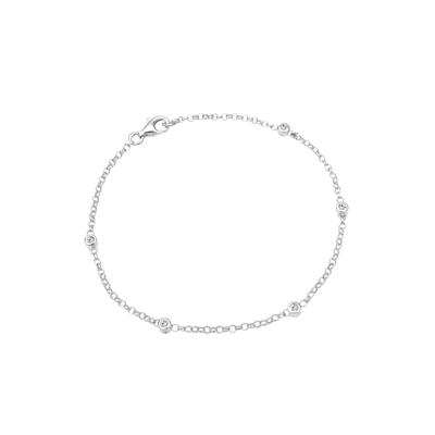 Elli - Klassisch Kristalle 925 Sterling Silber Armbänder & Armreife 1 ct Damen