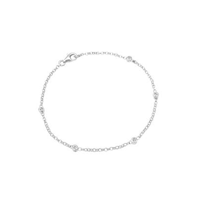 Elli - Klassisch Kristalle 925 Sterling Silber Armbänder & Armreife Damen