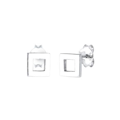 Elli Stecker Basic Minimal Geo Look 925 Sterling Silber silberfarben Damen