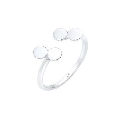 Elli Kreis Geo Look Offen Verstellbar Trend 925 Silber silberfarben Damen