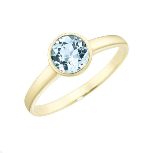 Luigi Merano – Ring mit Blautopas, Gold 375 Ringe Violett Damen