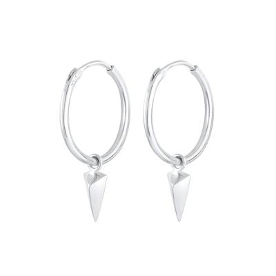Elli Hänger Creole Dreieck Geo Design 925 Silber silberfarben Damen