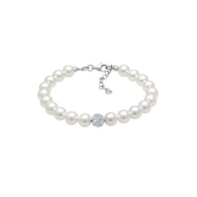 Elli Imitationsperlen 925 Sterling Silber 18 Damen