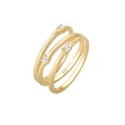 Elli Wickelring Filigran Zirkonia Trend 925 Silber 56 Damen Image
