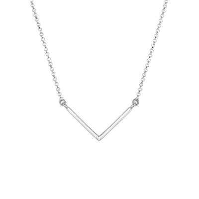 Elli - V-Kette Geo Minimal Basic 925er Sterling Silber Ketten 1 ct Damen