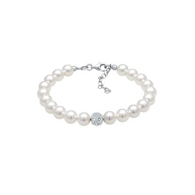 Elli - Imitationsperlen 925 Sterling Silber Armbänder & Armreife 1 ct Damen