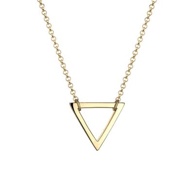 Elli Dreieck Geo Minimal 925 Sterling Silber goldfarben Damen