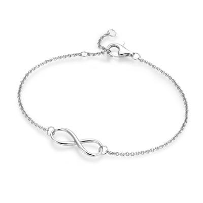 Smart Jewel - Armband Infinityzeichen als Mittelteil, Silber 925 Armbänder & Armreife 1 ct Silber Damen