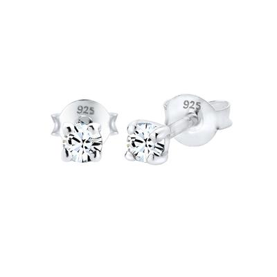 Elli Kristalle Funkelnd 925 Silber Weiß Damen