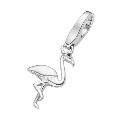 Giorgio Martello Milano - Charm Flamingo, Silber 925 Charms & Kettenanhänger 1 ct Silber Damen