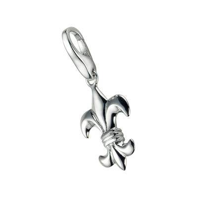 Giorgio Martello Milano - Charm französische Lilie, Silber 925 Charms & Kettenanhänger 1 ct Silber Damen