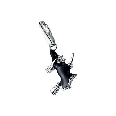 Giorgio Martello Milano - Charm Hexe, Silber 925 Charms & Kettenanhänger 1 ct Schwarz Damen