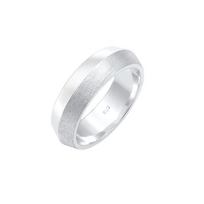 Elli PREMIUM - Paarring Bandring Trauring Hochzeit 925er Silber Ringe 1 ct Damen