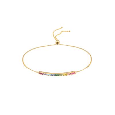 Elli - Elli Armband Rainbow Kristalle 925 Silber vergoldet Armbänder & Armreife 1 ct Damen