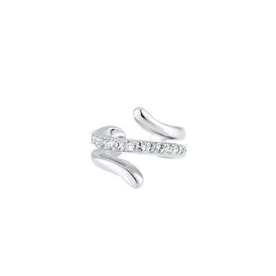 Elli Single Earcuff Twisted Kristalle 925 Silber silberfarben Damen